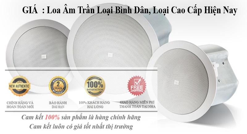 giá loa âm trần loại bình dân và loại cao cấp nhất hiện nay dùng cho nghe nhạc