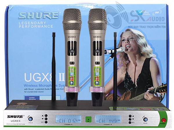 Micro không dây shure UGX8II hát karaoke 