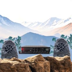 Combo 2 loa sân vườn và amply bluetooth nghe nhạc hay